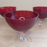 Ensemble de six verres, Murano