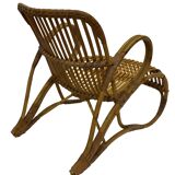 Vintage Rattan Chair Dirk Van Sliedregt Rohe Noordwolde 1960