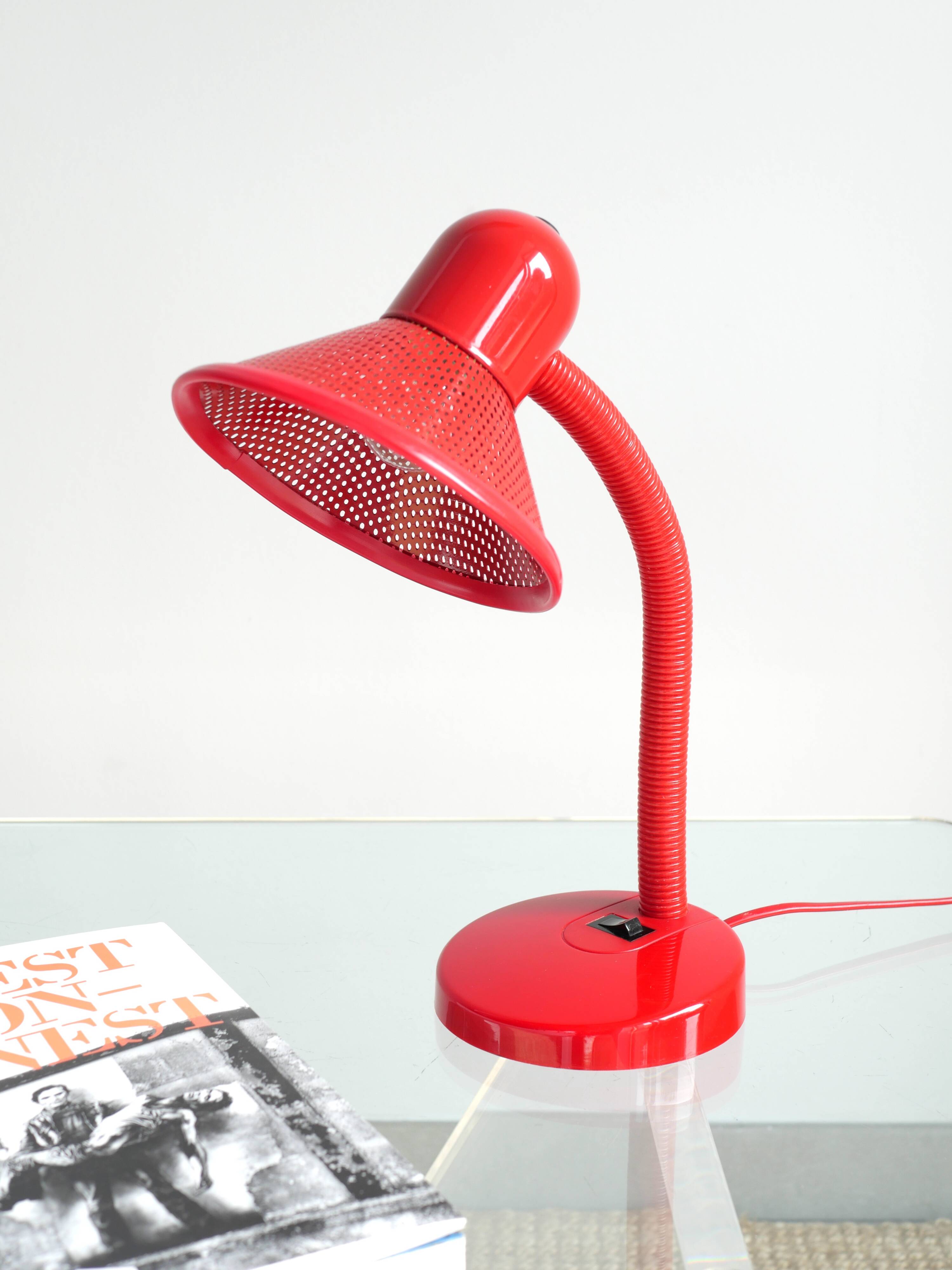 Lampe de bureau laquée rouge - Massive Belgique
