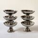 6 stainless steel ice cream/dessert bowls