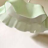 Mint green draped pendant light