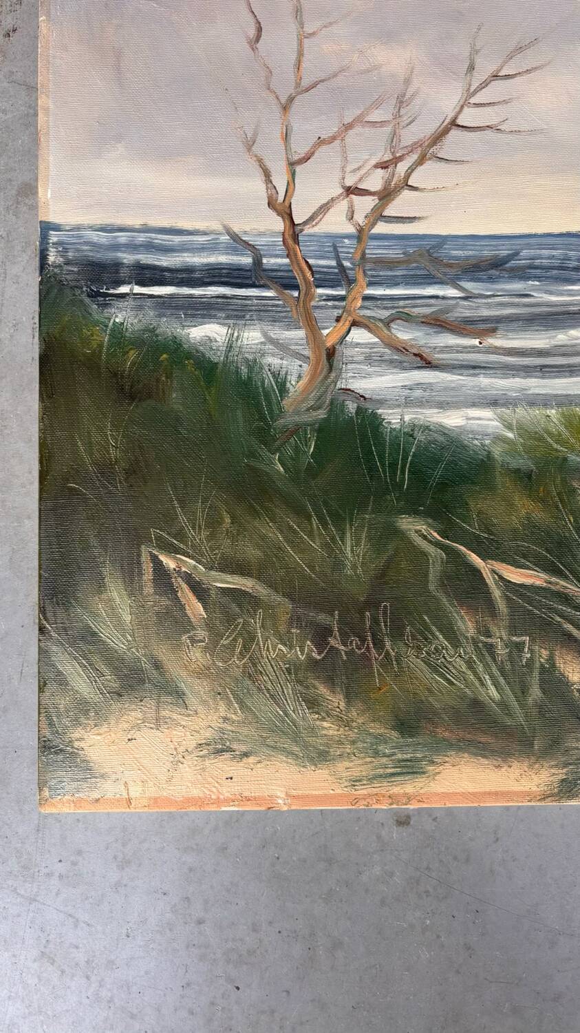 Painting Denmark sea view