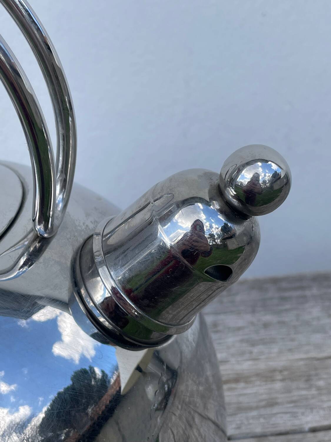 Bouilloire inox design 1980