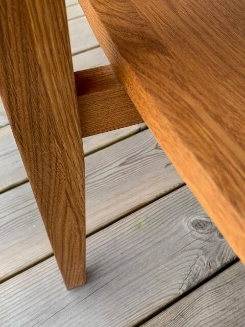 Solid beech coffee table - Sweden 70s/80s