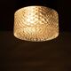 Lampe de plafond vintage en verre géométrique