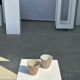 Set of 2 cups / mug Indonesian ceramic (matte brown)