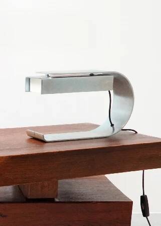 Christophe Gevers, Lampe de table en acier galvanisé