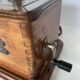Téléphone bois à manivelle 1920
