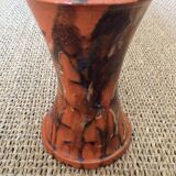 Glazed terracotta vase