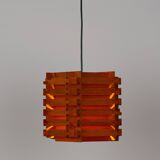 Danish vintage teak lamp from 1970s