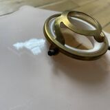 Vintage opaline pink glass lampshade from Czechoslovakia 250912