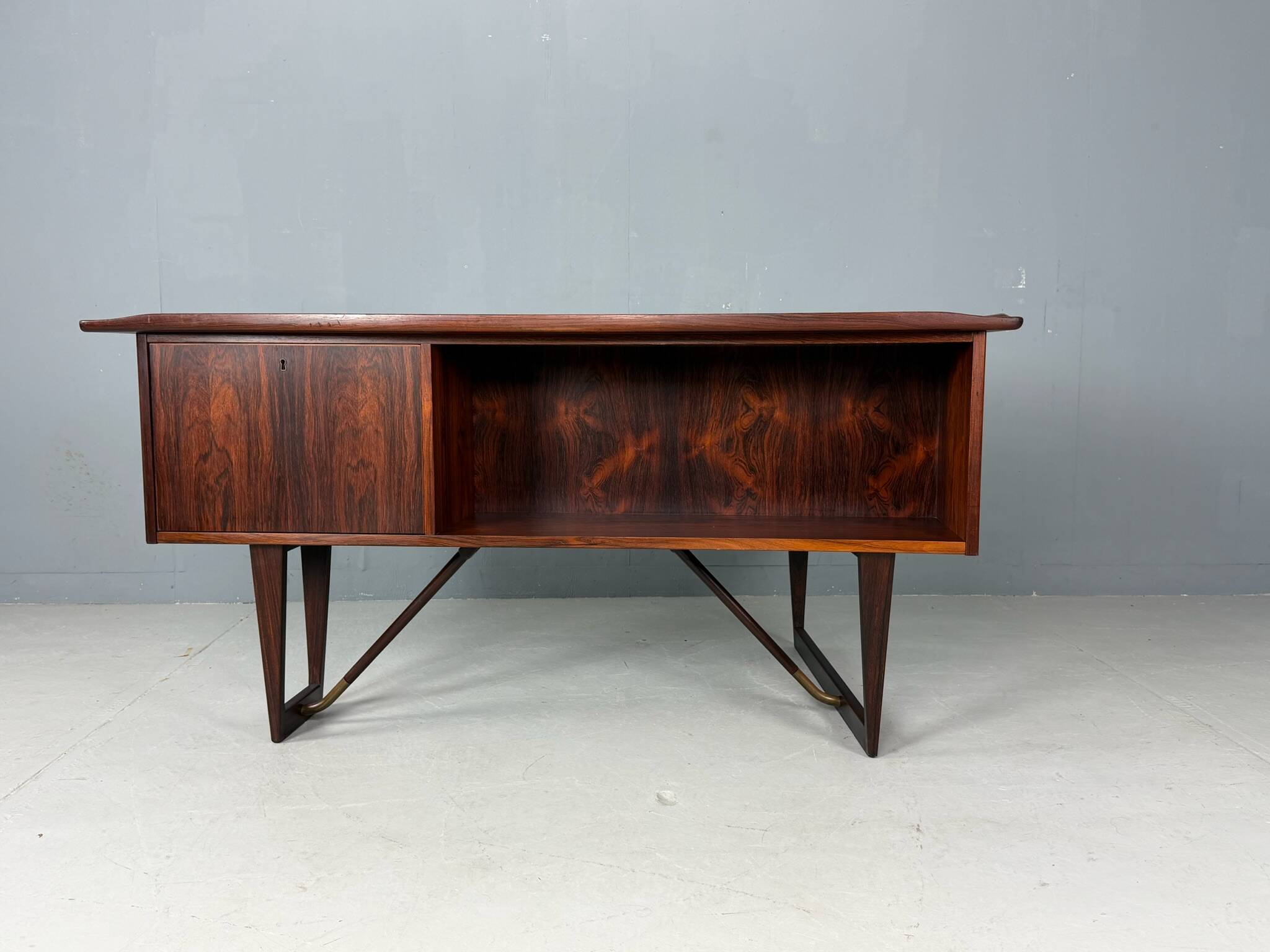 1960s Peter Løvig Nielsen 'Boomerang' Desk Hedensted Møbelfabrik
