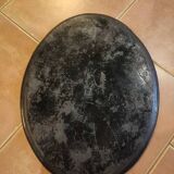 Hand-painted tray in enamelled sheet metal with a bouquet of Napoleon flowers