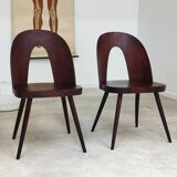 Set of 4 all-wood chairs by Antonin Suman for Tatra Nabytok