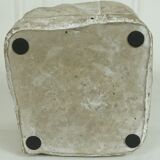 Cubist vase in crumpled ceramic