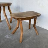 Pair of elm side tables