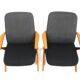Set of 2 armchairs, Bengt Ruda, Nordiska Kompaniet, Sweden, 1950.