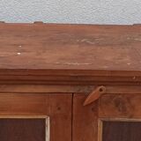 Armoire vitrée ancienne en bois