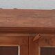 Old wooden glass cabinet