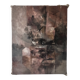 Contemporary abstract and textured tableau, painting on canvas 20th century.