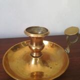 Brass cellar rat candlestick