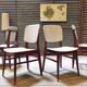 Lot de 4 chaises allemande Kondor Möbelwerk 1960