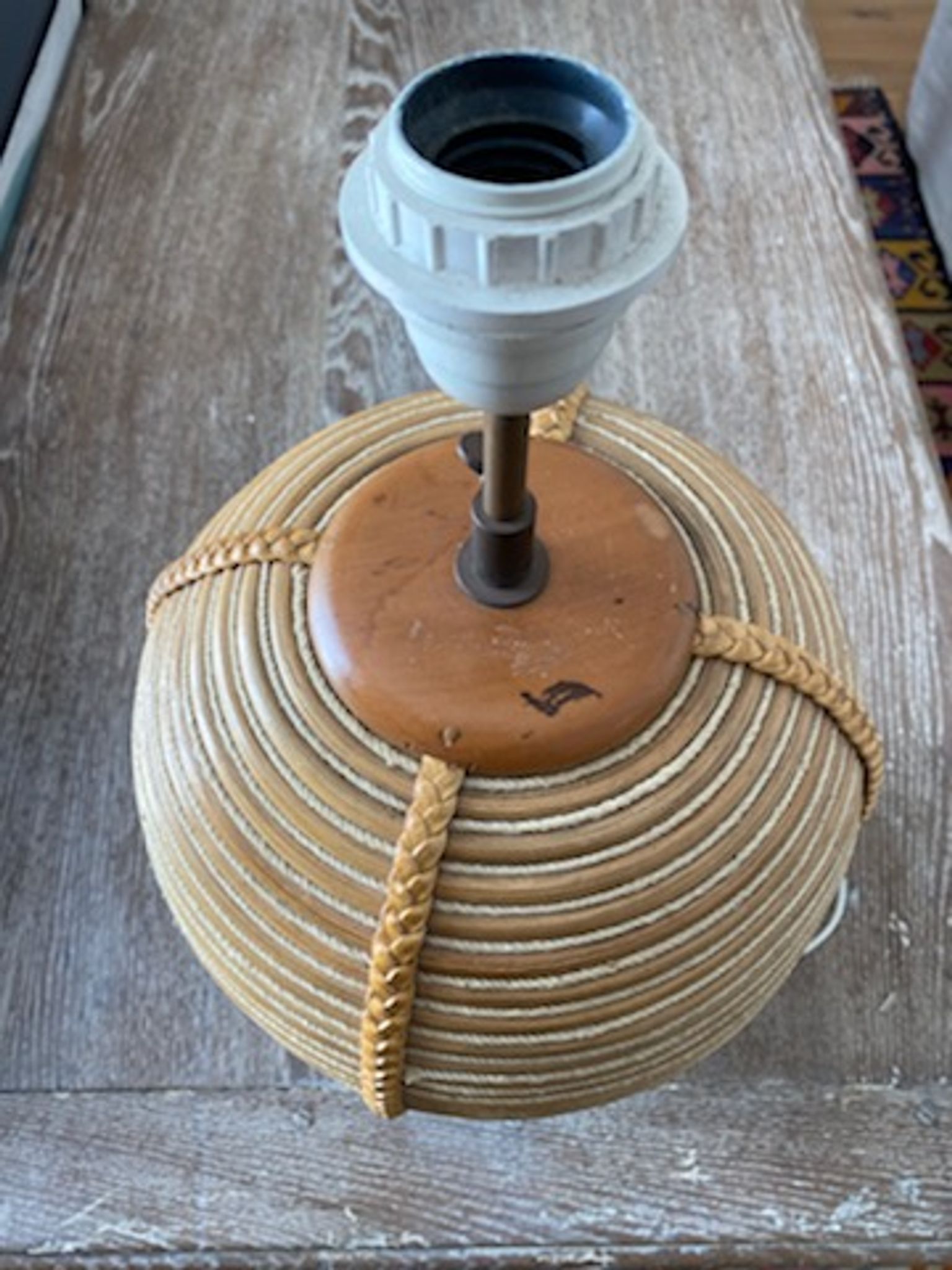 Lampe bambou 1980
