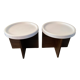 Duo of vintage coffee tables from the 70s-80s