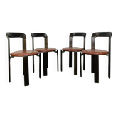 4 Bruno Rey chairs for Dietiker, workshop "Chair from Stein am Rhein"