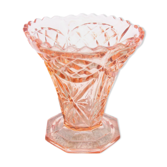 Rose pink vase, Poland, 20/30s