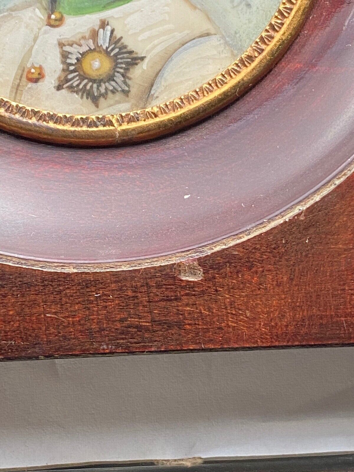 Hand-painted miniature by gille xxeme representing the eaglet