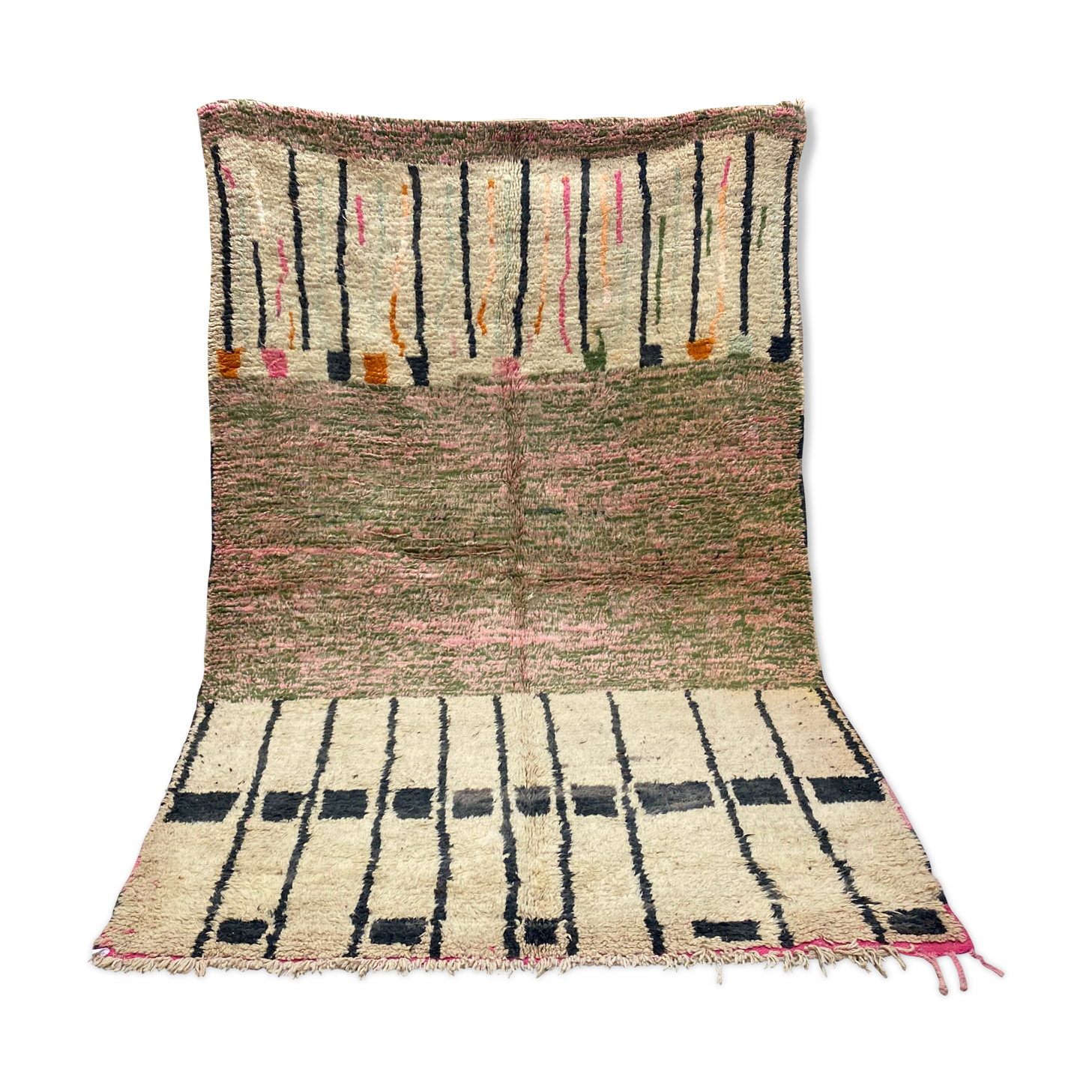 Tapis laine multicolore berbère 170x260cm