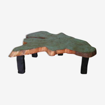 Table basse rondin de bois
