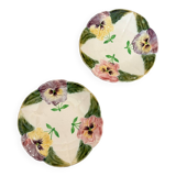 Set of two HB&Cie slip plates from Choisy le Roi circa 1880 designs