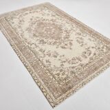 6x9 Beige & Brown Oriental Turkish Rug, 173x282Cm