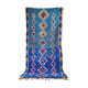 Blue Moroccan Berber carpet 210x100 cm