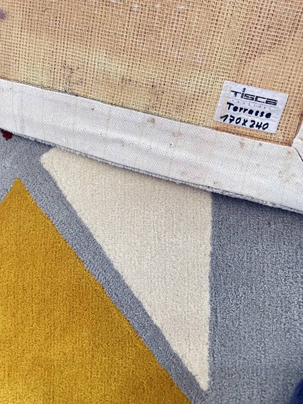 "Terrace" hand-tufted rug by Tisca Switzerland from the 1990s.