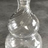 Vintage glass perfume flask height 18 cm