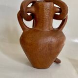 Vase and wooden chain to hang