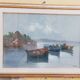 Oil painting on canvas Marine 50x70 Years 60/70 Renato Vitali