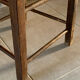 High chair in wood and straw
