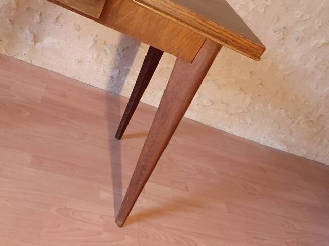 Dining table or desk sam demi-siècle edition 50s solid wood