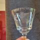 12 crystal wine glasses engraved with floral patterns