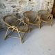 Vintage wicker armchair from the 1970s.
