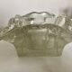 Cendrier massif ondulé mid century en verre bullé 1960 design italien
