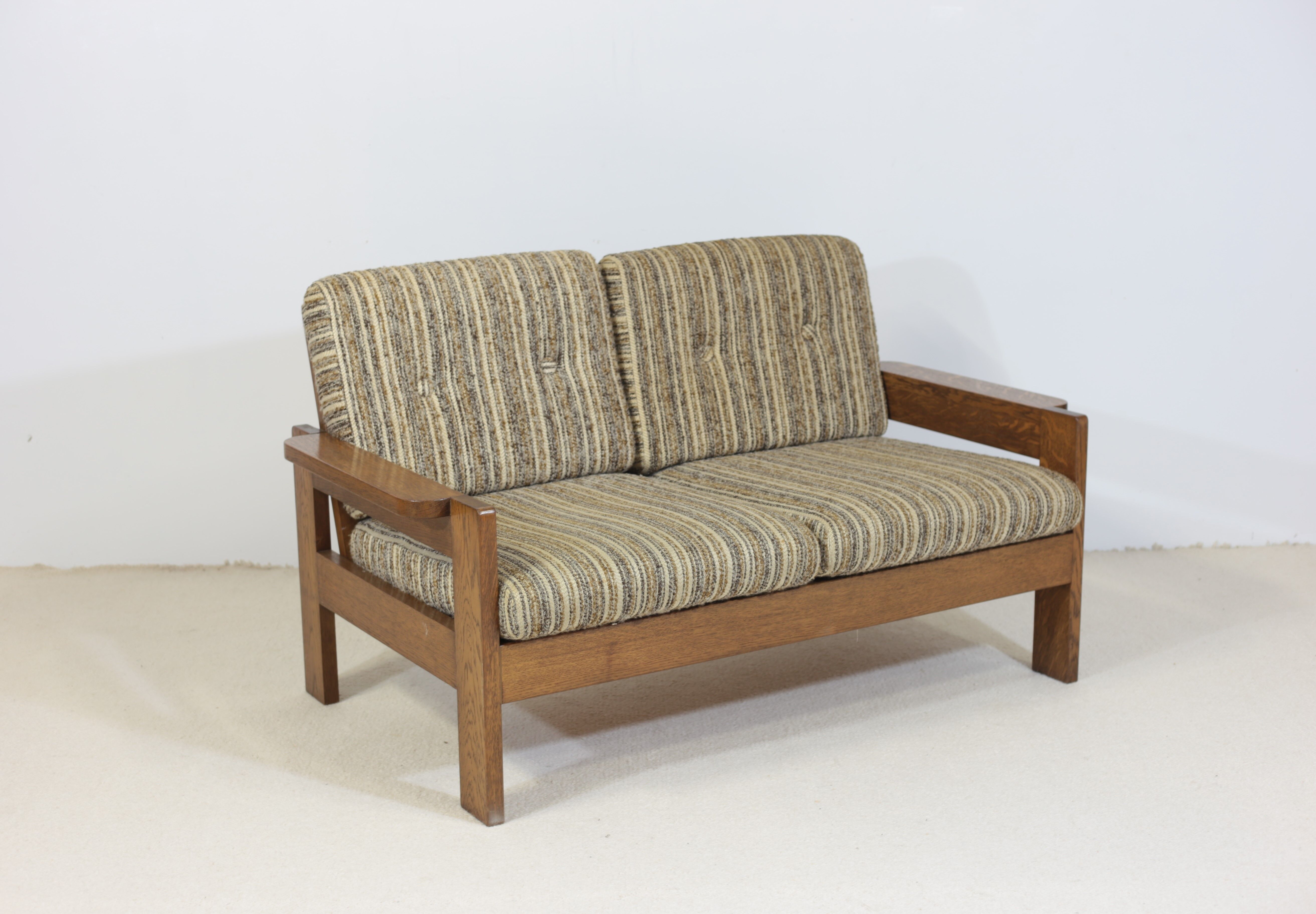 Danish brutalist sofa duo