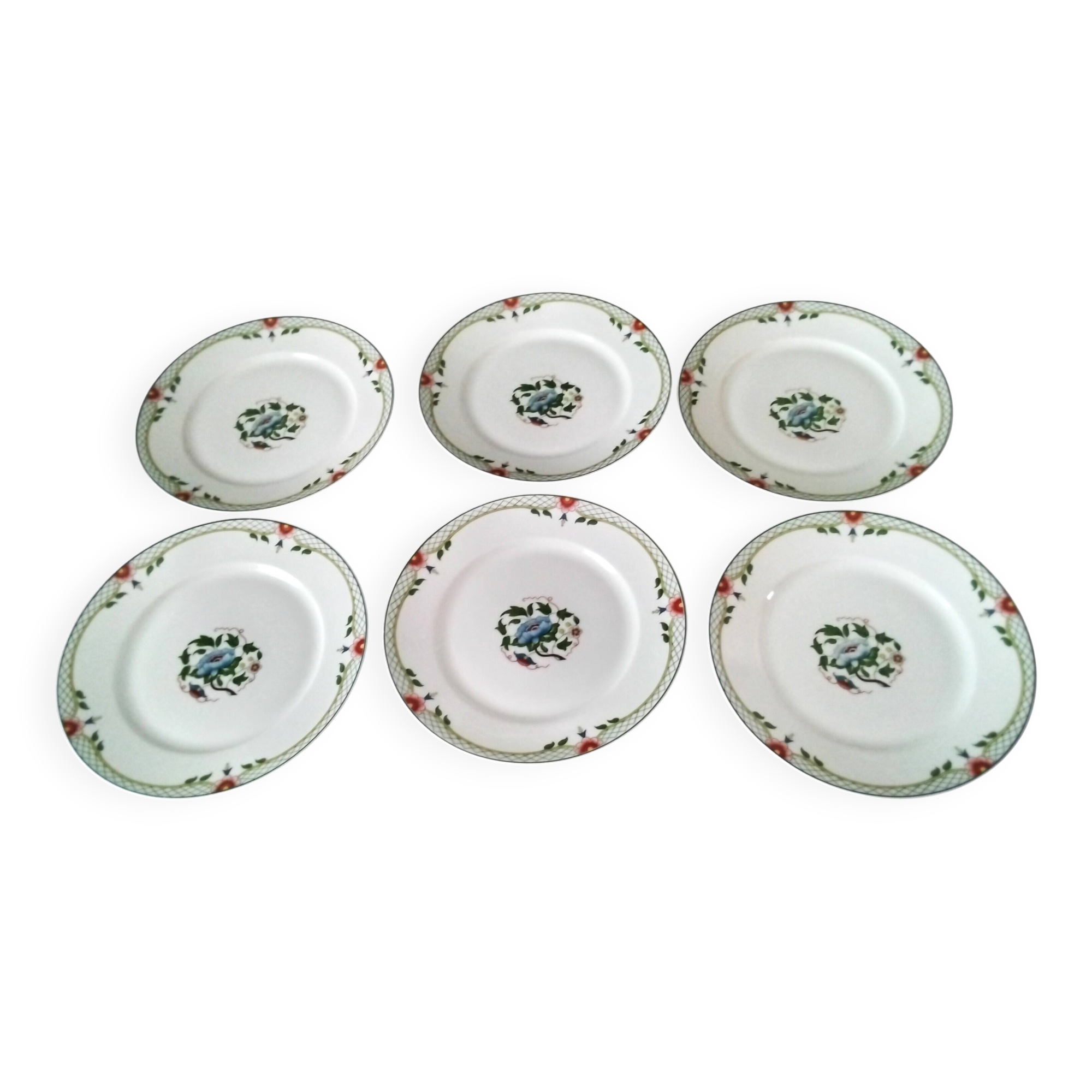6 Limoges porcelain dinner plates