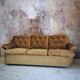 Sofa bed 3 places in corduroy color bronze Roche Bobois