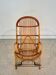 Vintage 1970s rattan armchair – high back