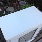 Armoire de toilette en métal blanc 1950